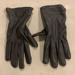 DANIER Women’s Italian Leather Gloves Dark Brown